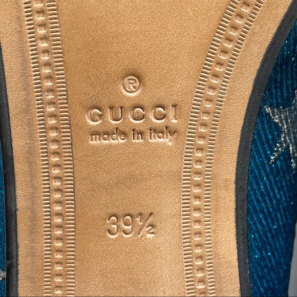 Stunning Gucci Starry Night Blue and Silver Loafer - Picture 7 of 10